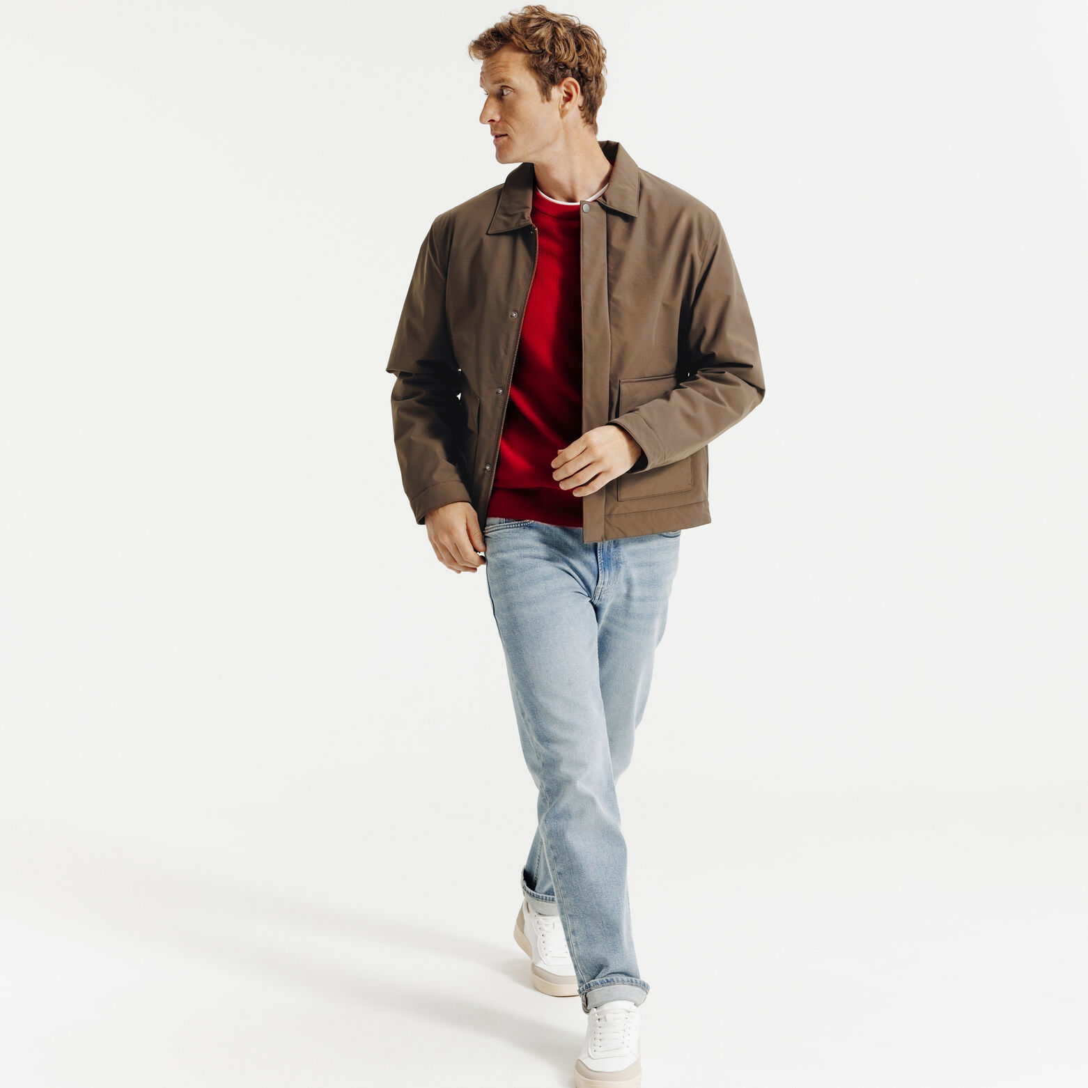 Blouson col chemise rembourr&eacute;