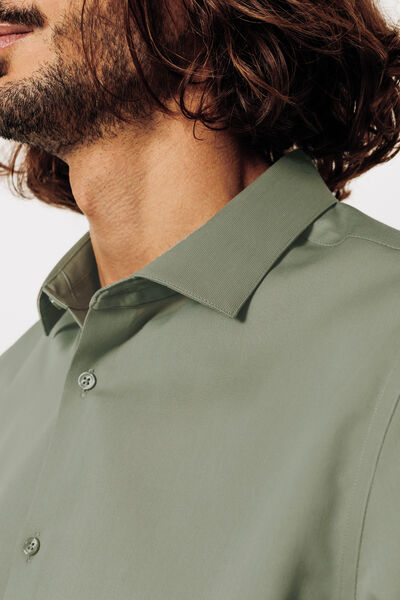 Chemise sans repassage en coton