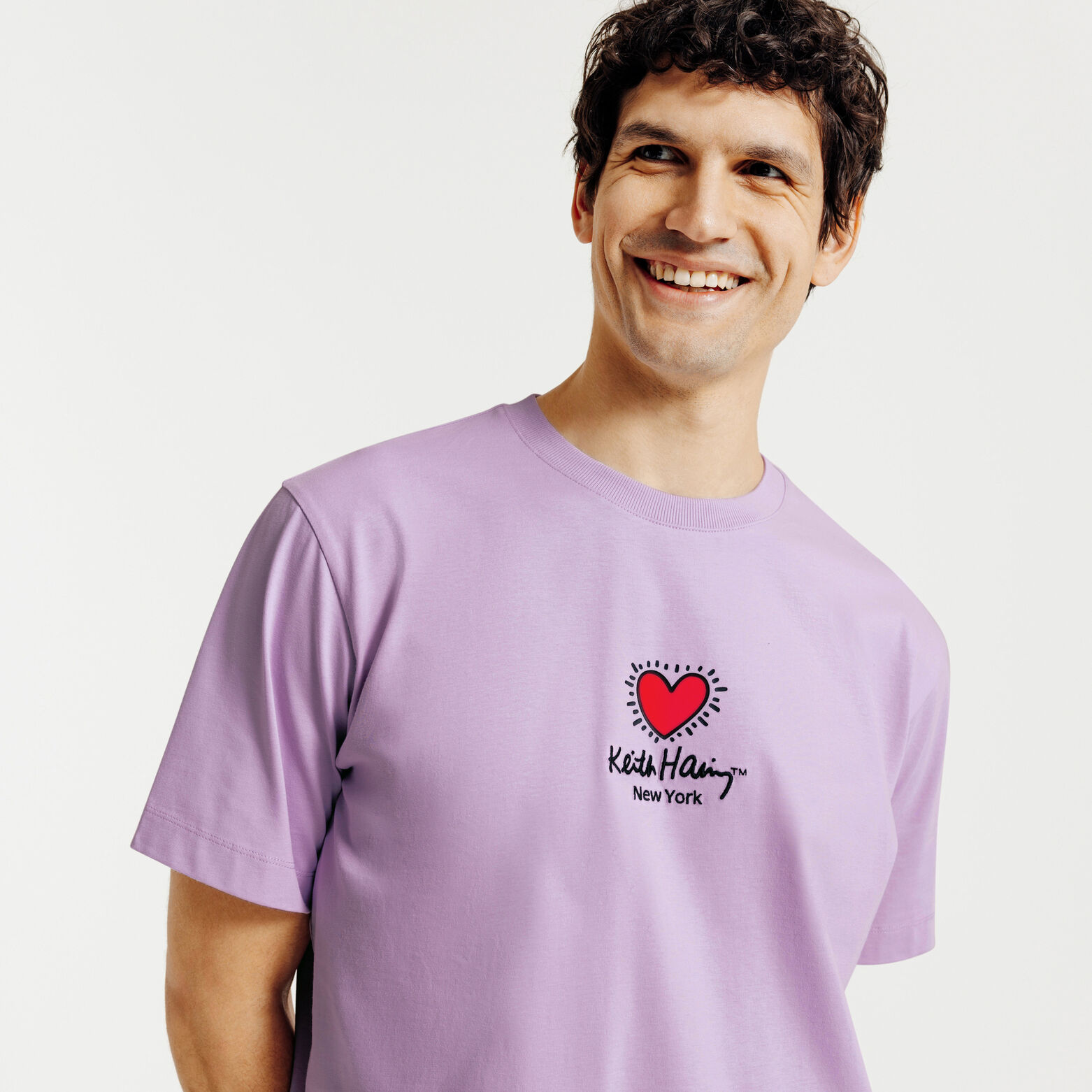 Tee shirt imprim&eacute; devant dos licence Keith Haring