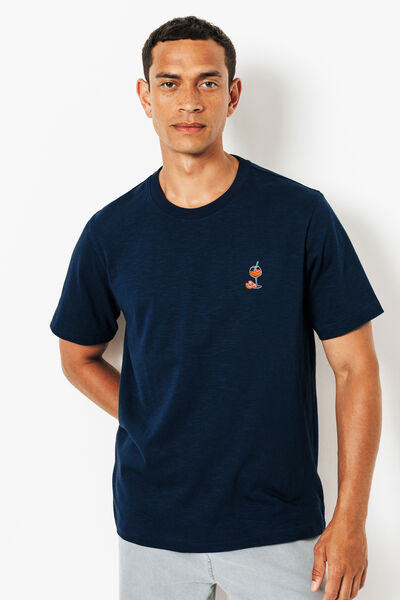 Tee shirt brod&eacute; en coton
