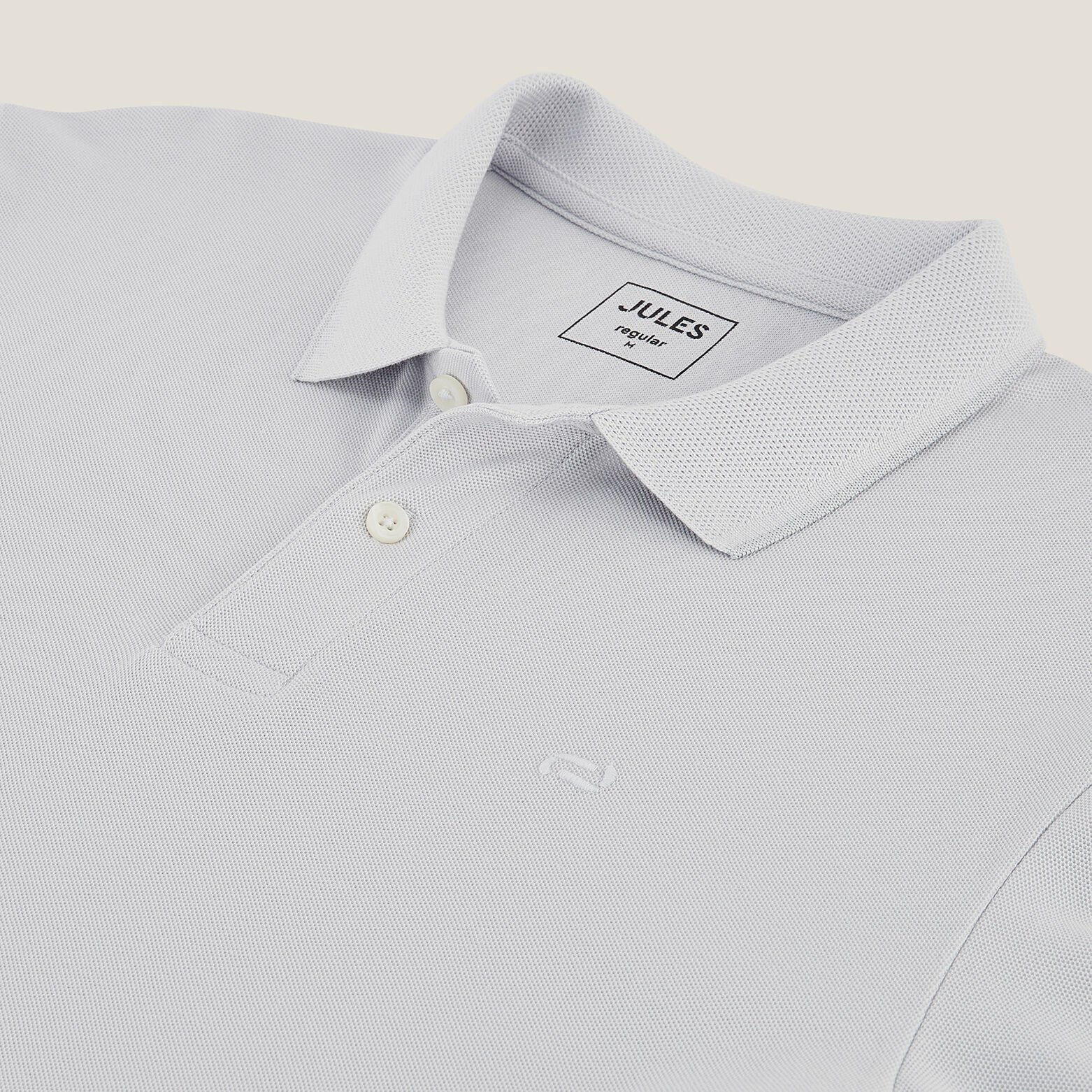 Polo manches longues piqu&eacute; uni