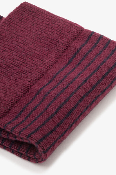 Chaussettes hautes ray&eacute;es