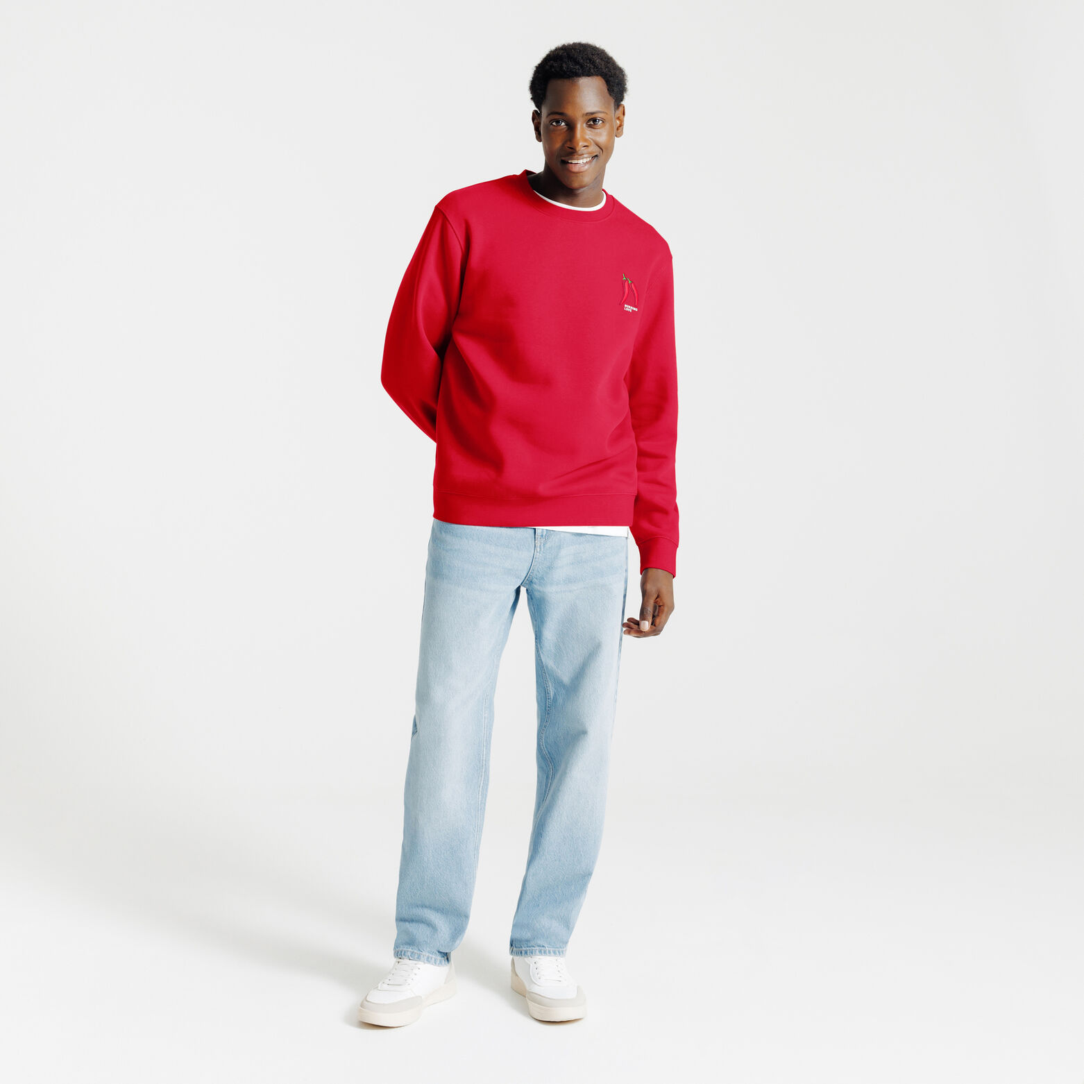 Sweat col rond animation Saint-Valentin