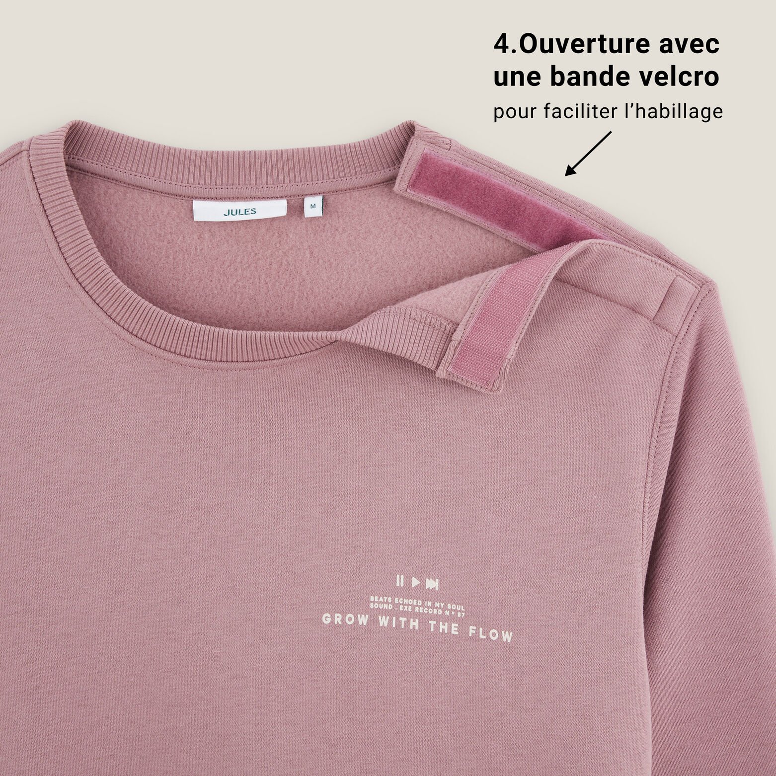 Sweat pour personne &agrave; mobilit&eacute; r&eacute;duite