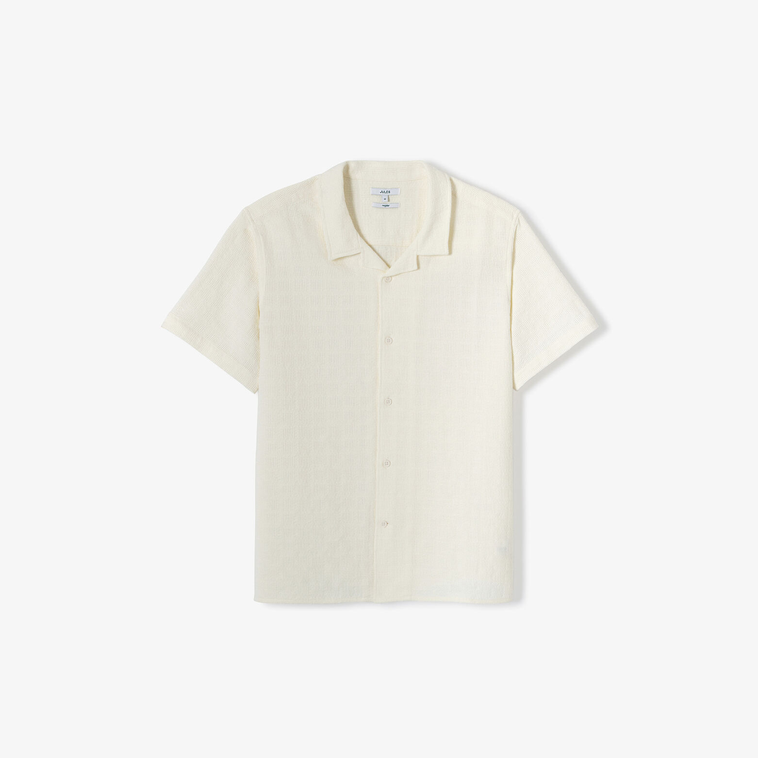 Chemisette en coton jacquard regular