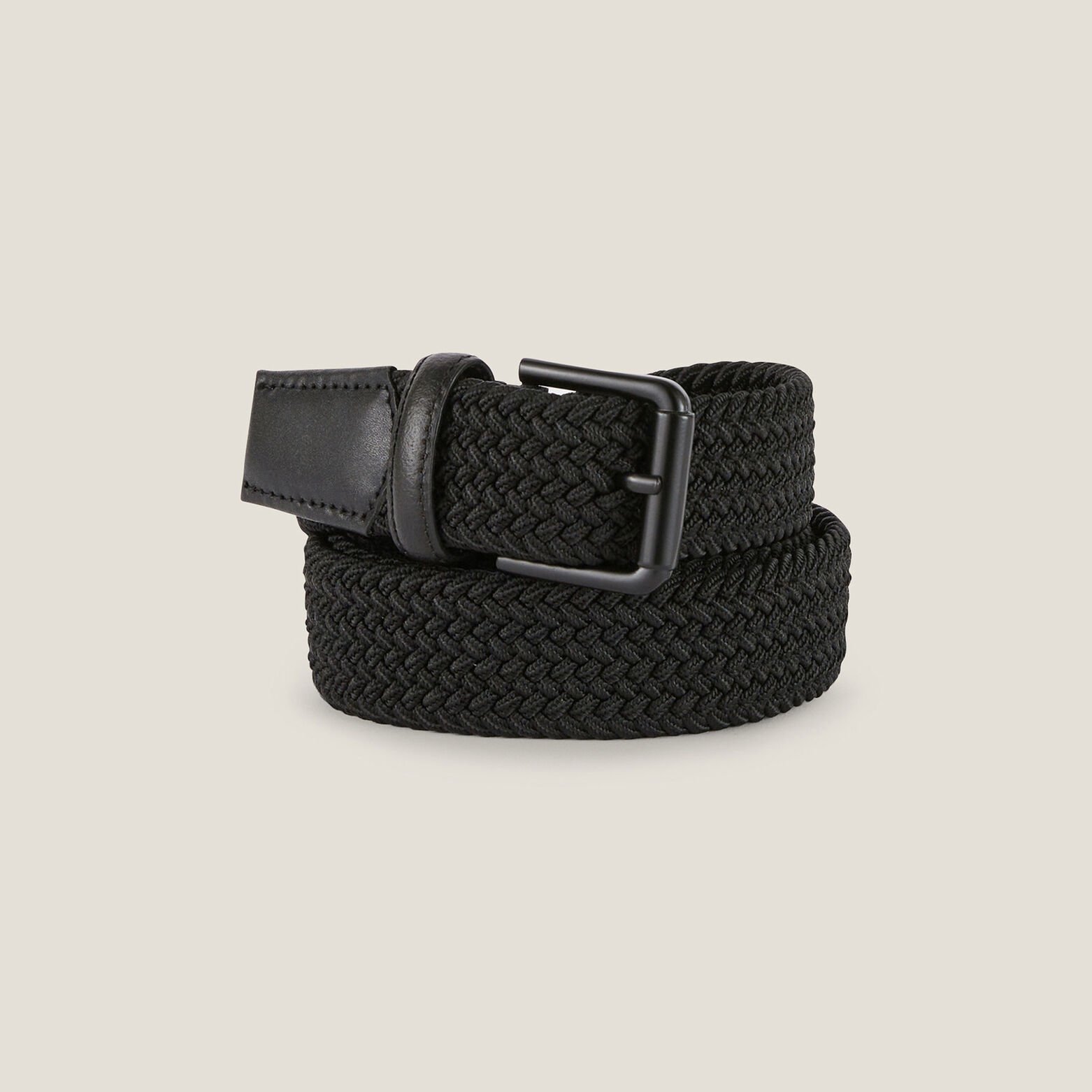 Elastische riem met rolgesp