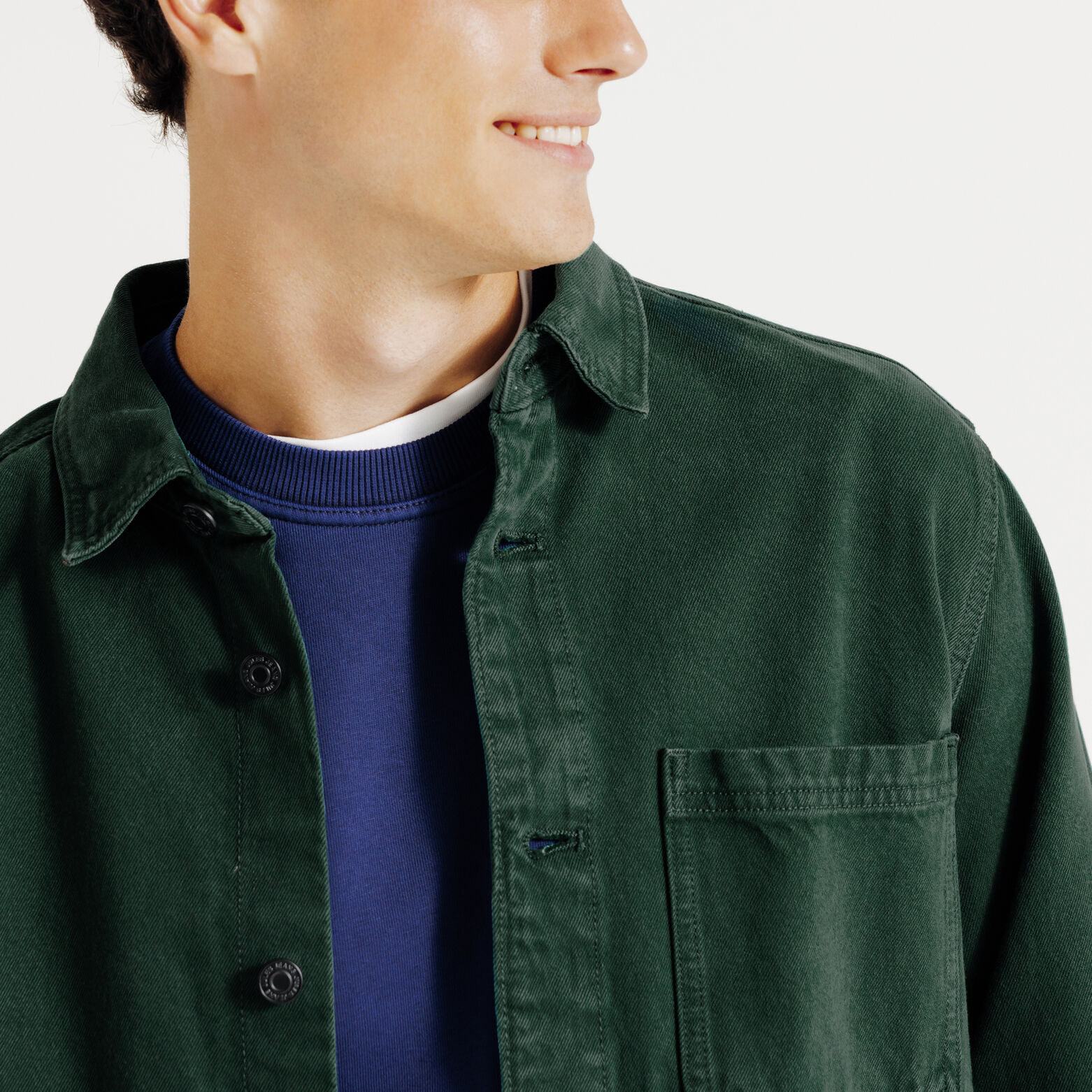 Surchemise en jean coton