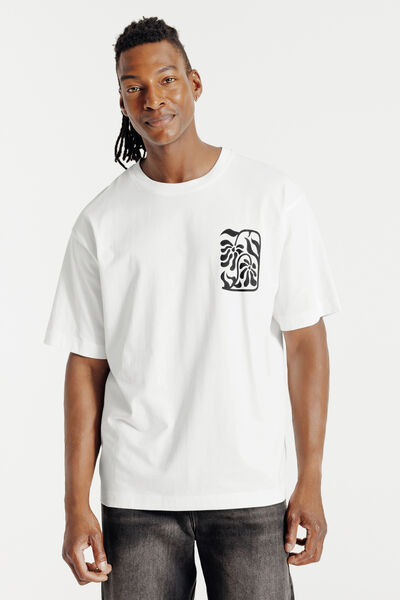 Tee shirt imprim&eacute; devant et dos fleurs