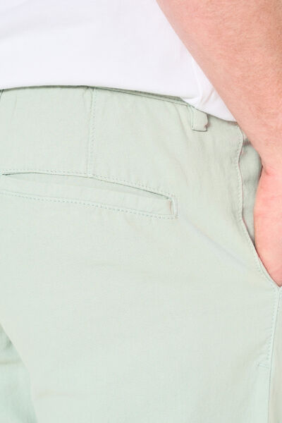 Effen bermuda in katoen en linnen