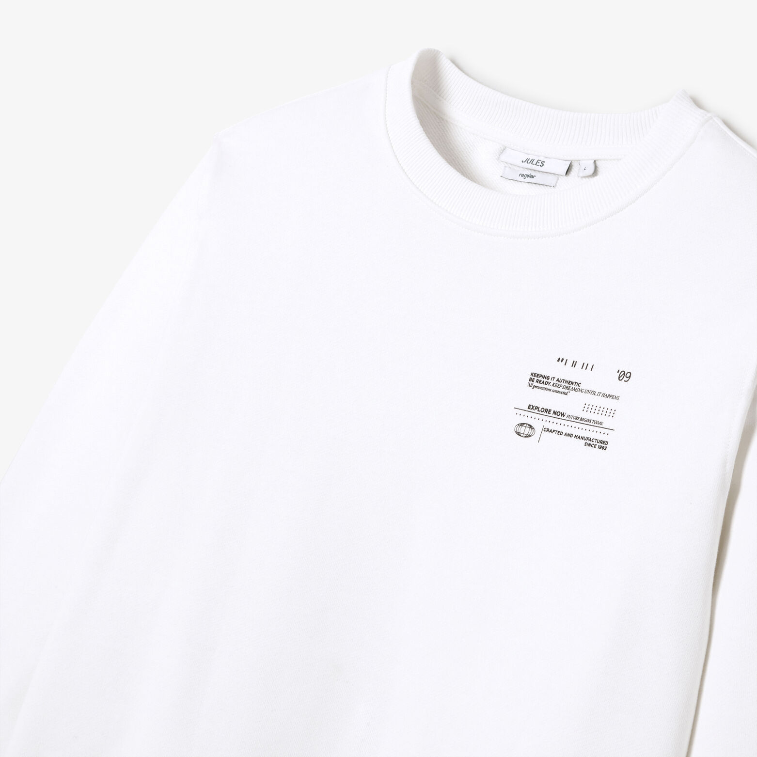 Sweater met ronde hals en print