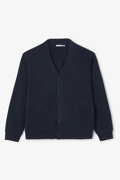 Sweat cardigan &agrave; boutons
