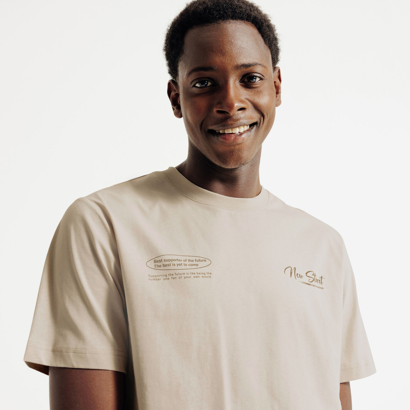 Tee shirt imprim&eacute; col rond