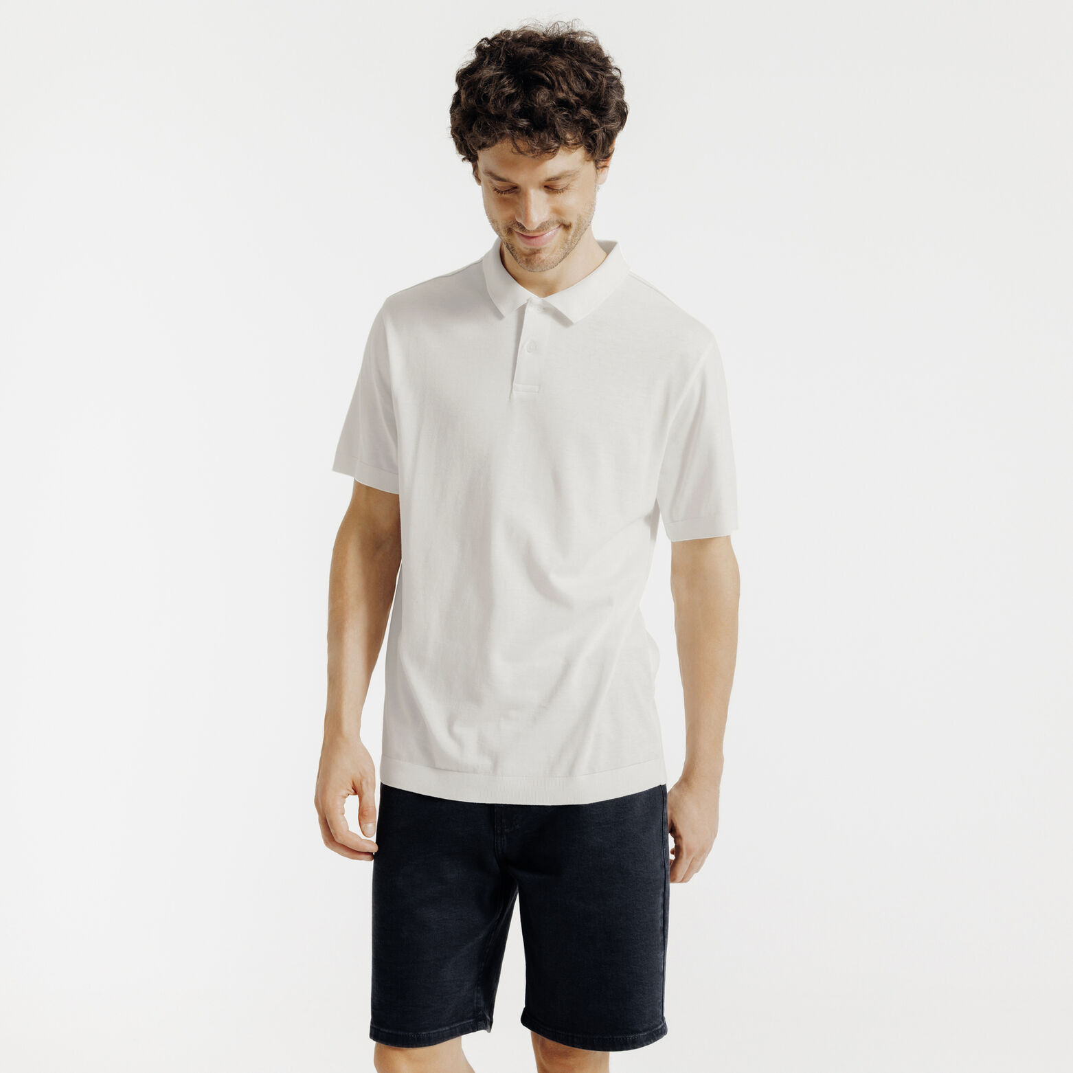 Polo manches courtes uni