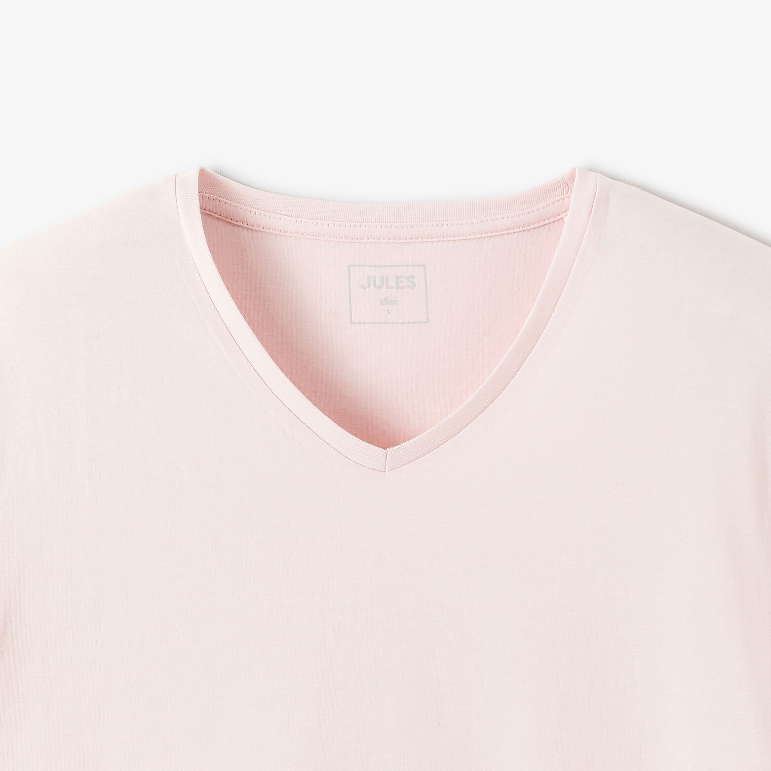 Tee shirt col V en coton