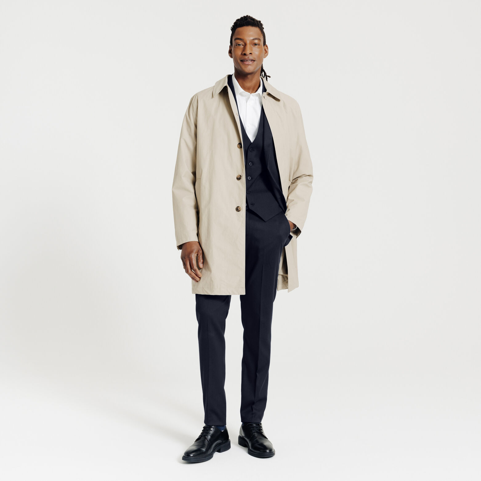 Gilet de costume slim bi-strech