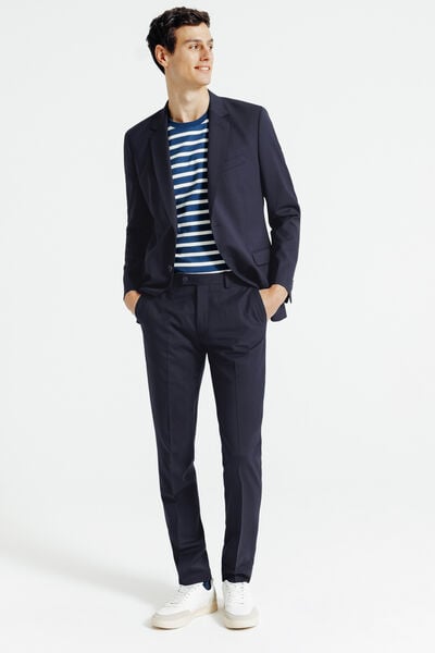 Costume 3 pi&egrave;ces slim - Bleu fonc&eacute;