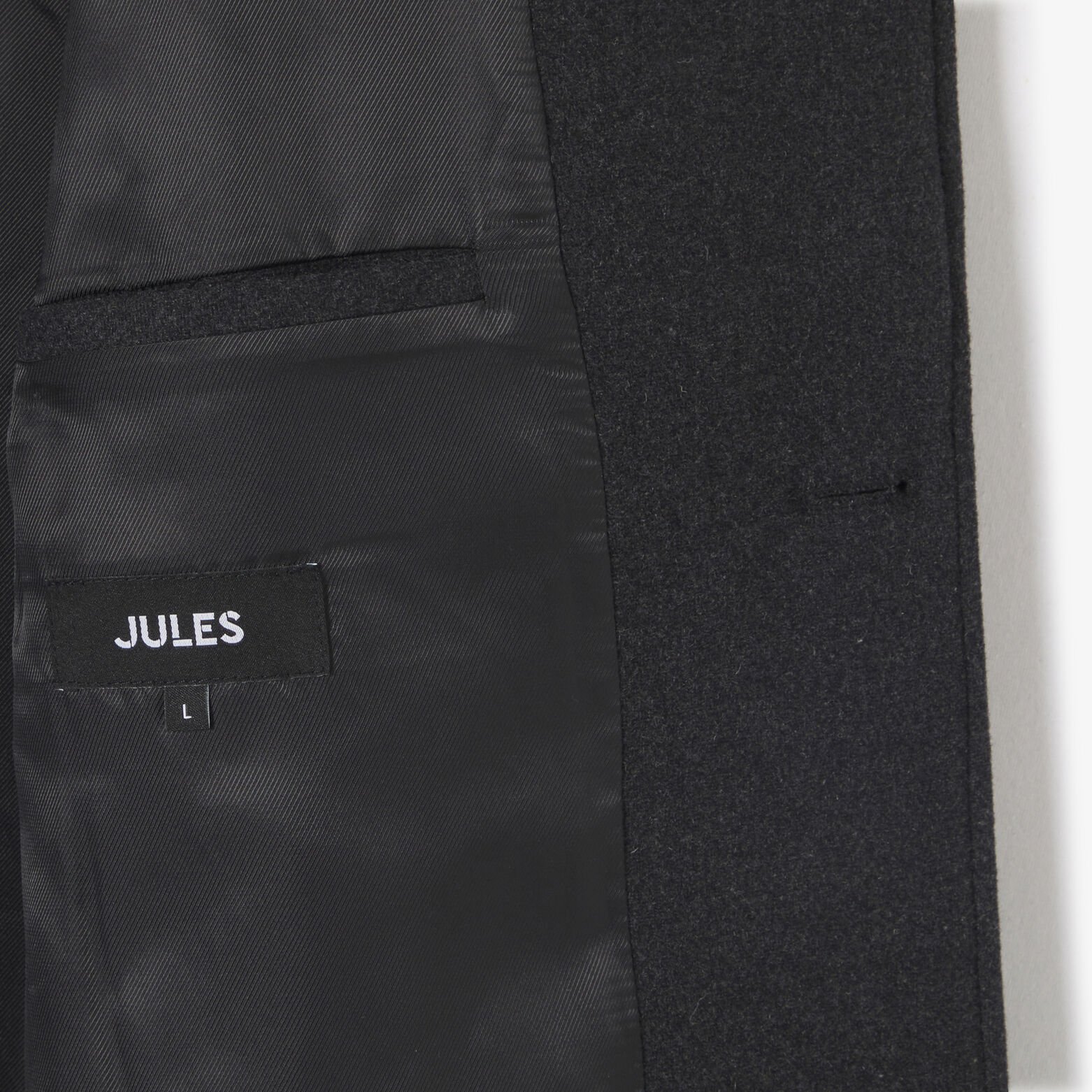 Manteau hiver long col tailleur