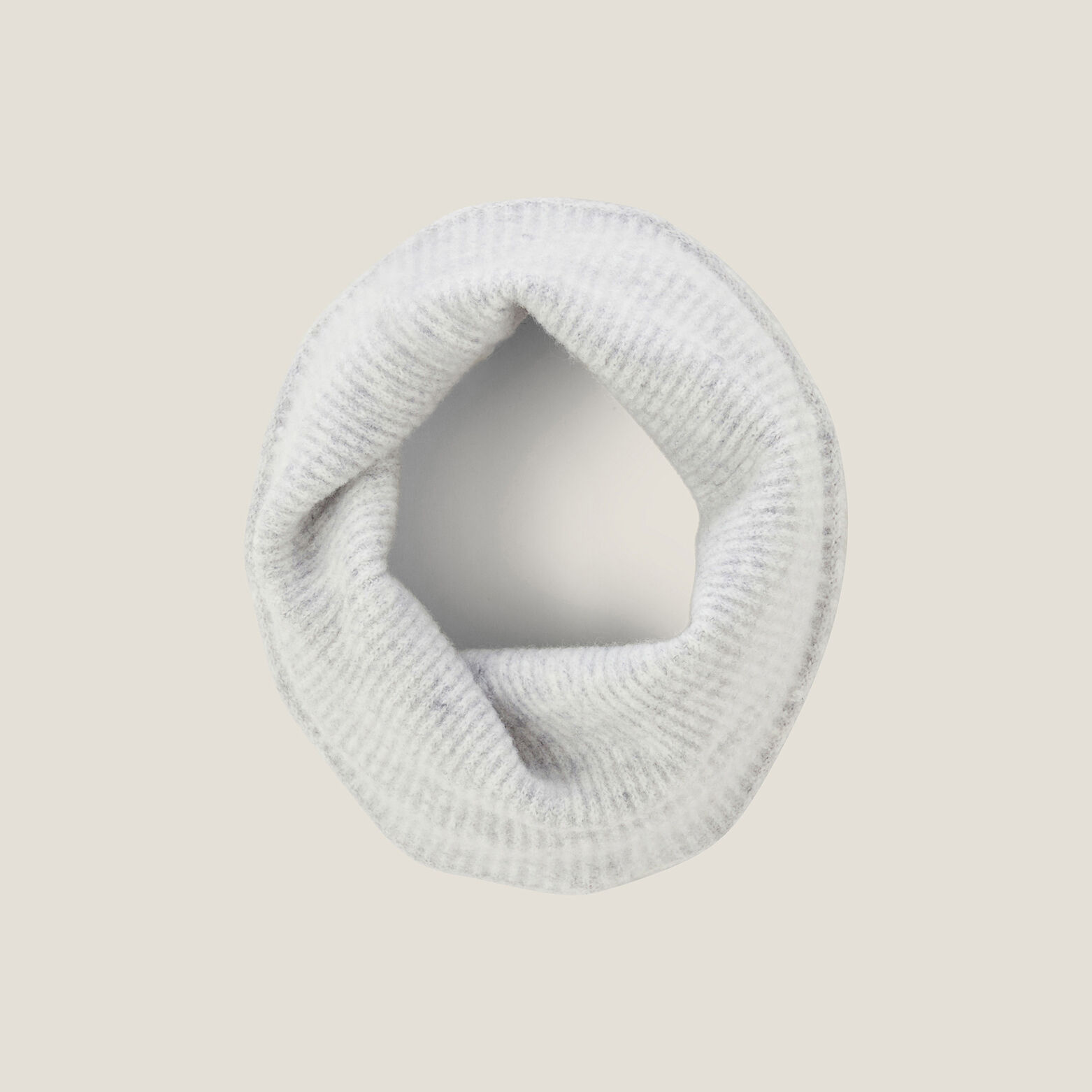 Effen snood in tricot