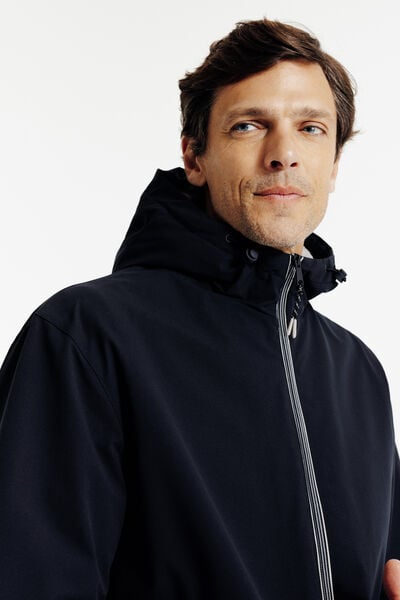 Blouson &agrave; capuche doubl&eacute; en sherpa