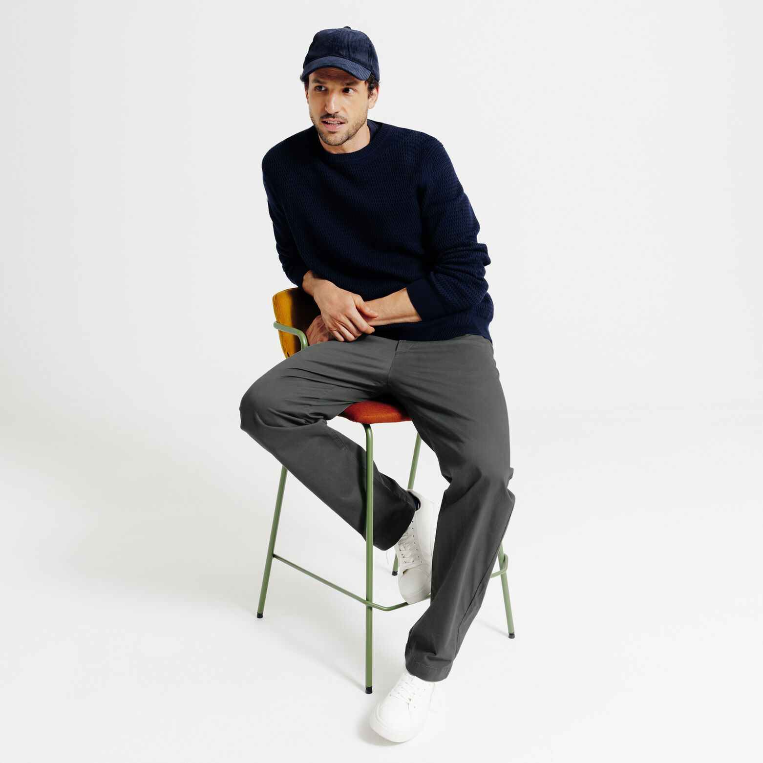 Pantalon chino loose