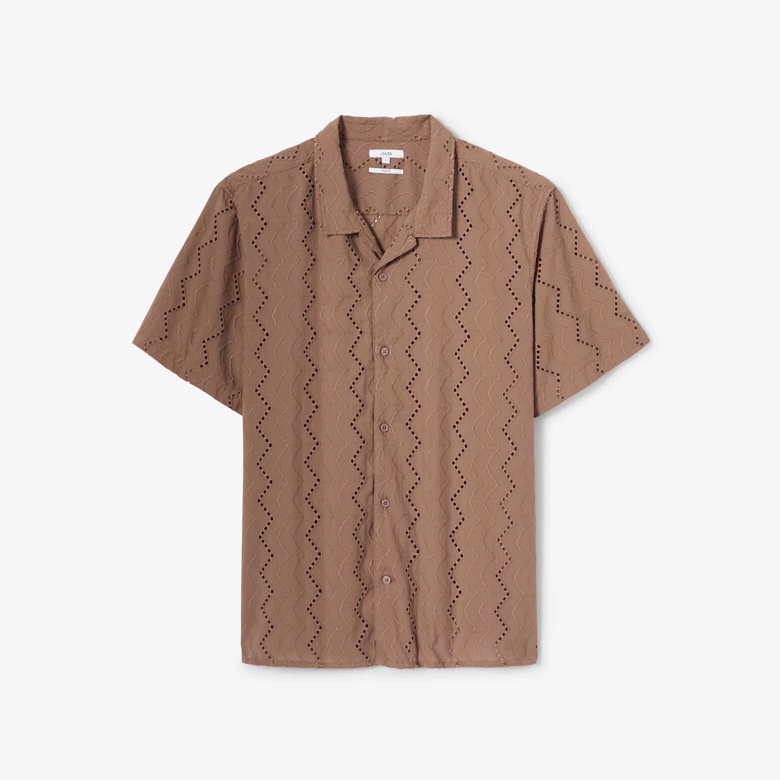 Chemisette en coton brod&eacute;e