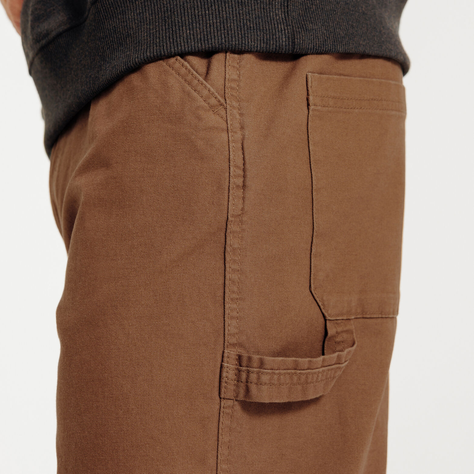 Pantalon charpentier loose mati&egrave;re canvas