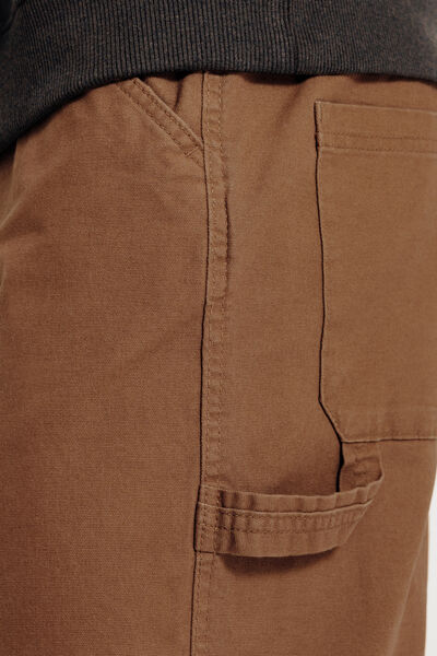 Pantalon charpentier loose mati&egrave;re canvas