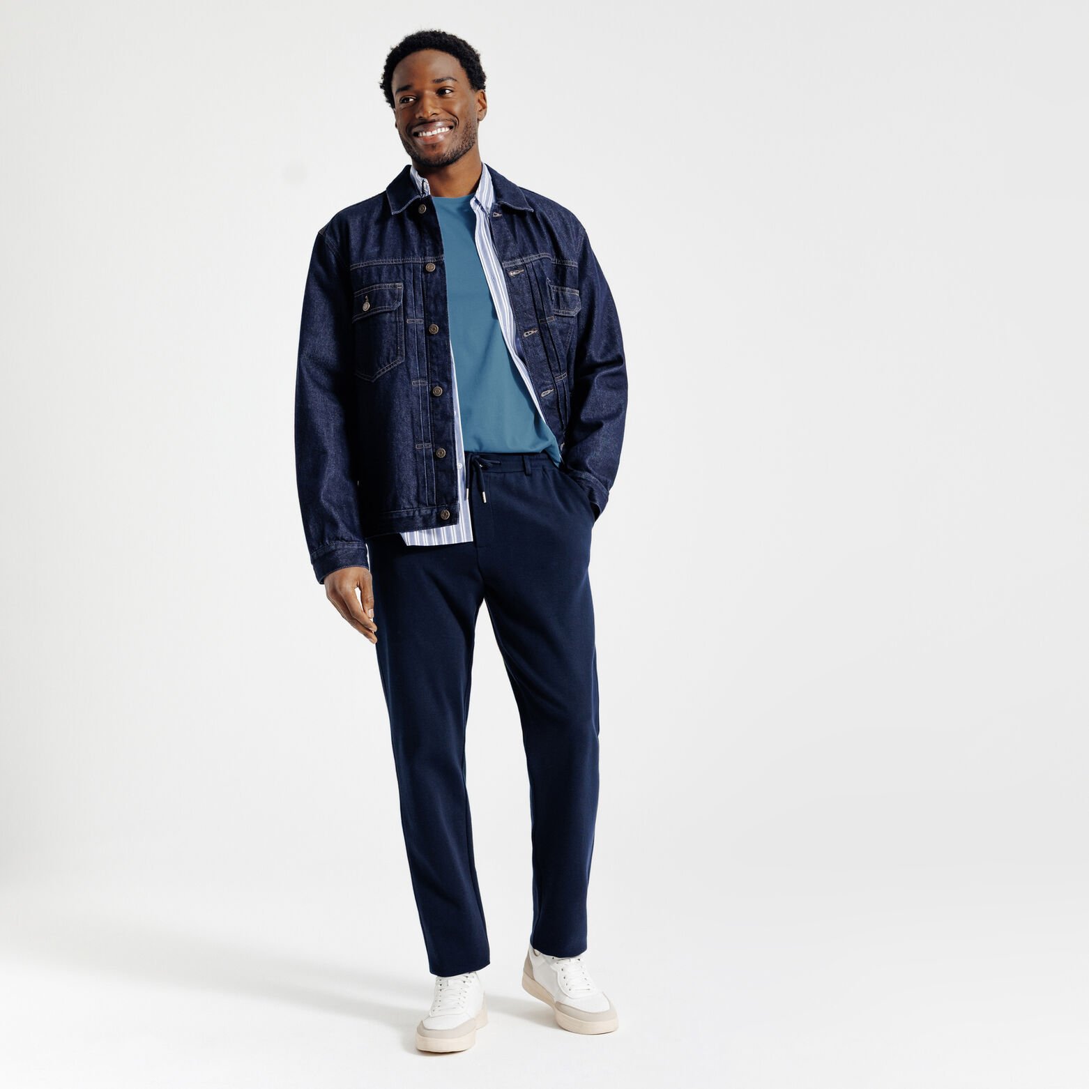 Tee shirt en coton col rond basique