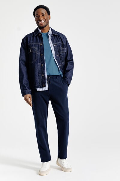 Tee shirt en coton col rond basique