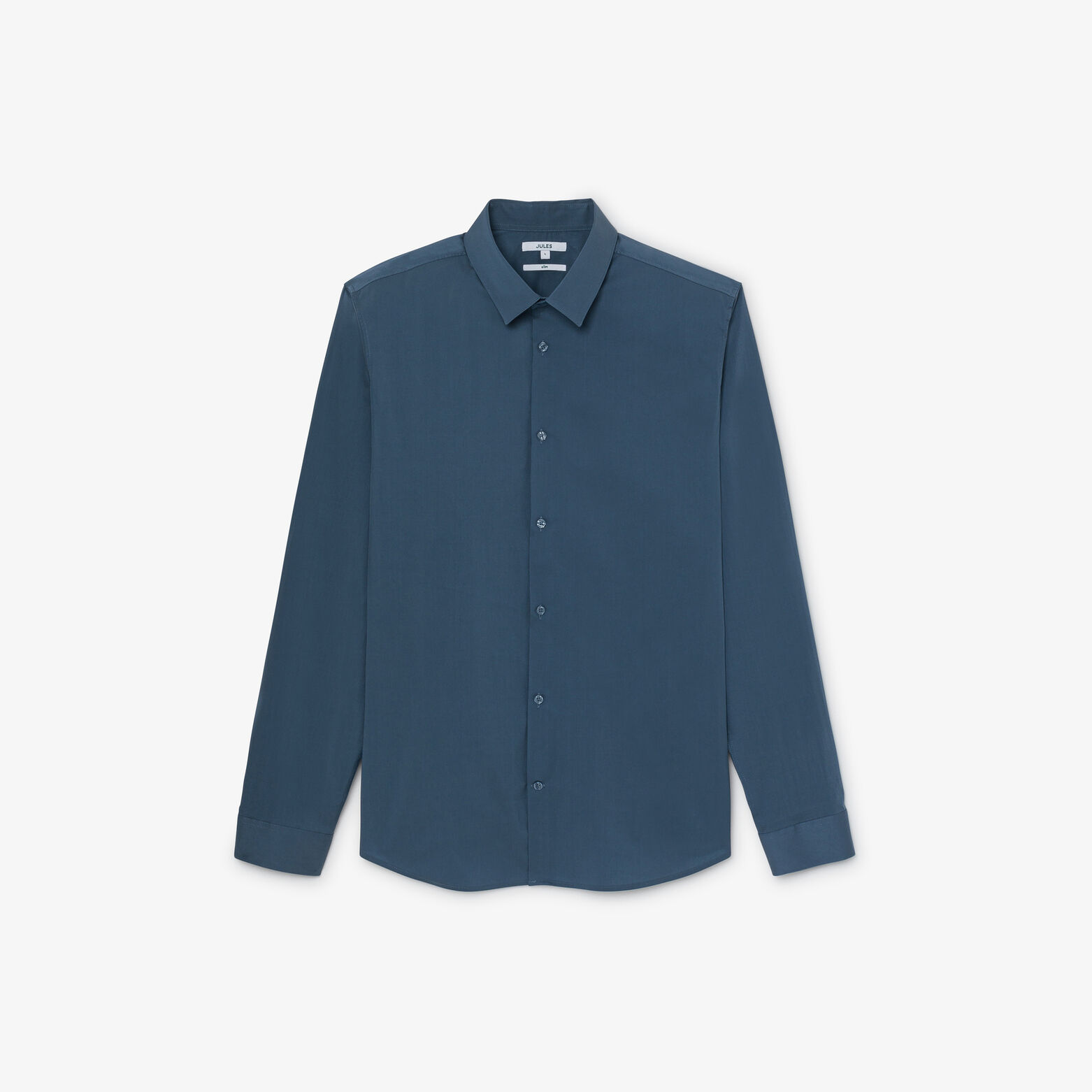 Chemise slim unie coton