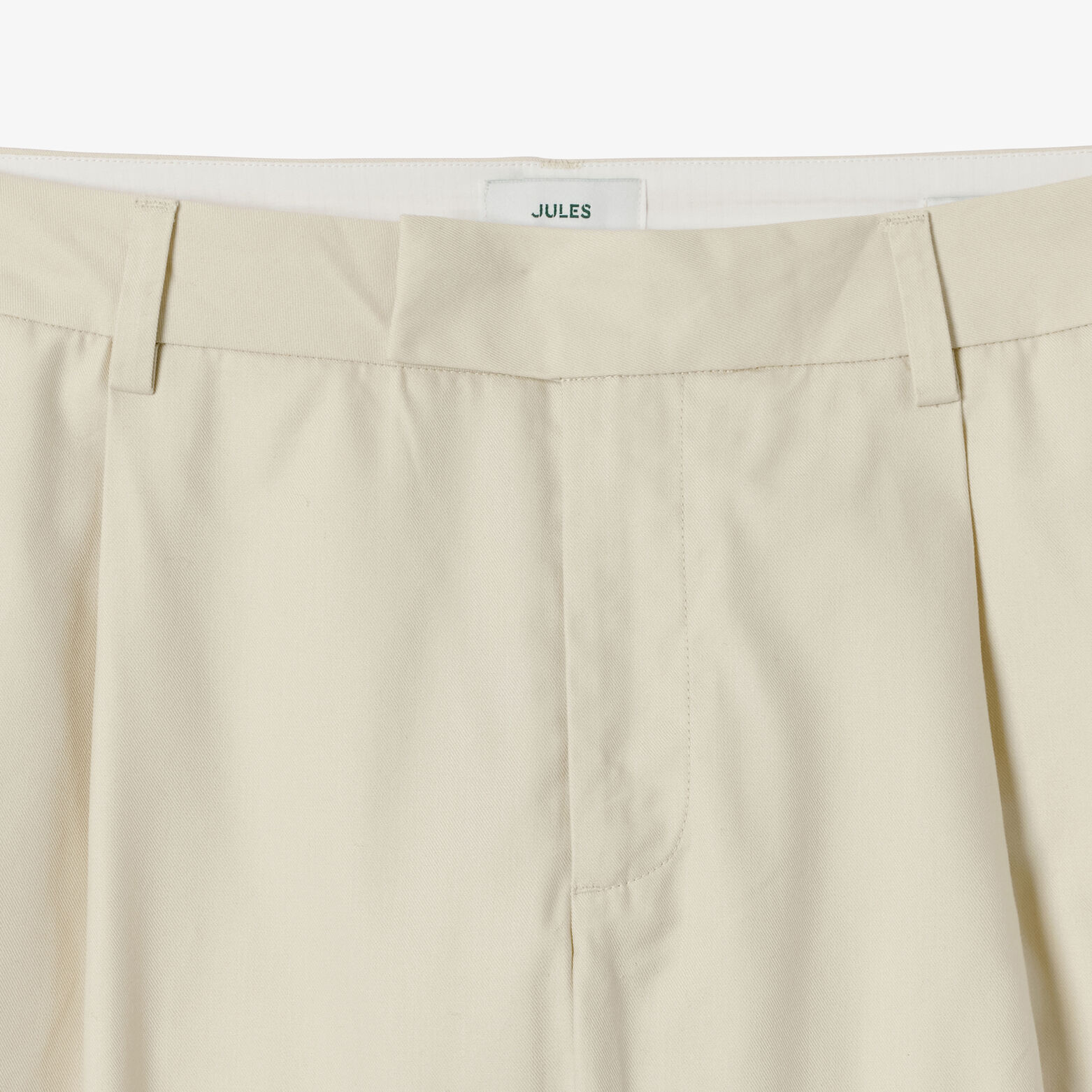 Pantalon chino &agrave; plis loose