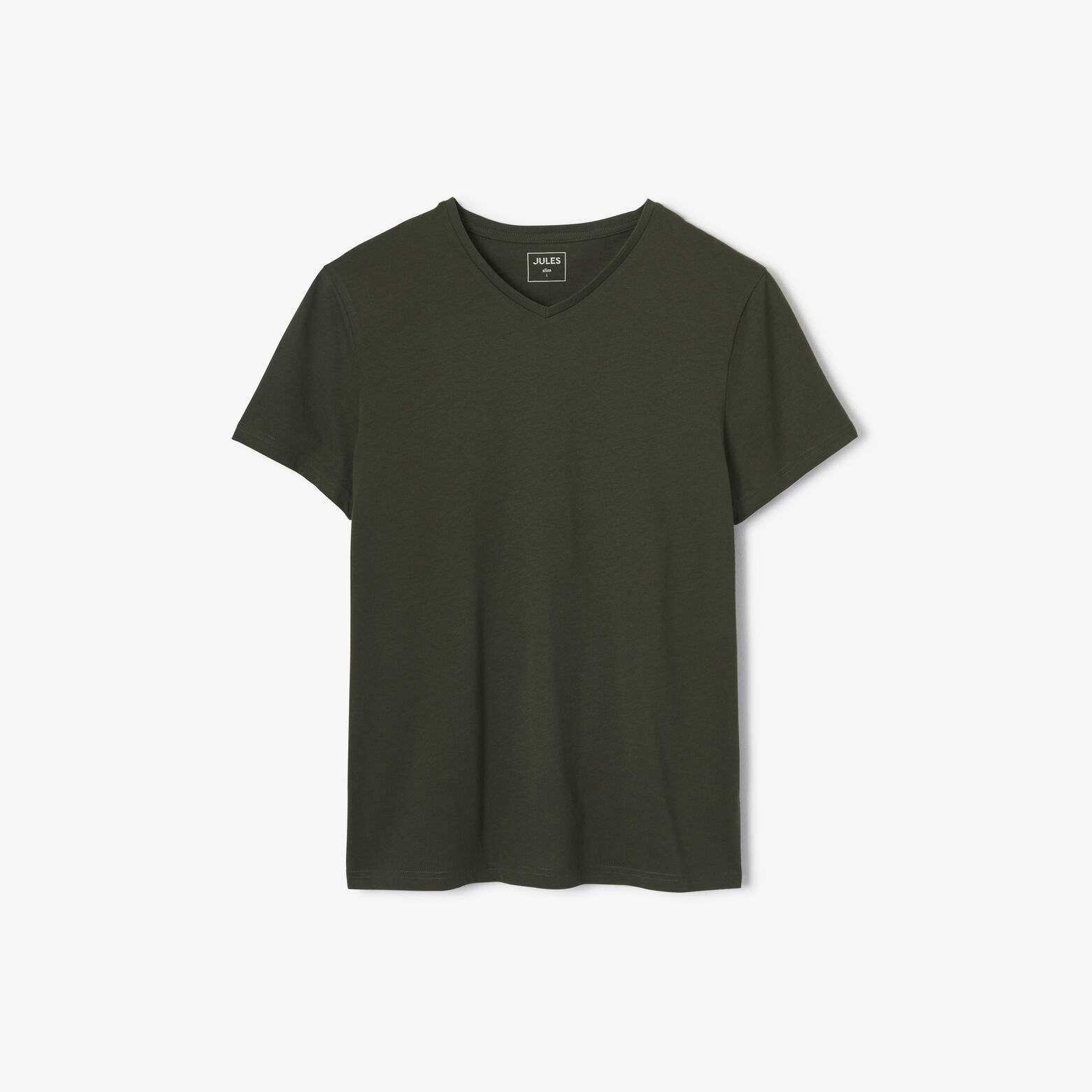 Tee shirt col V en coton