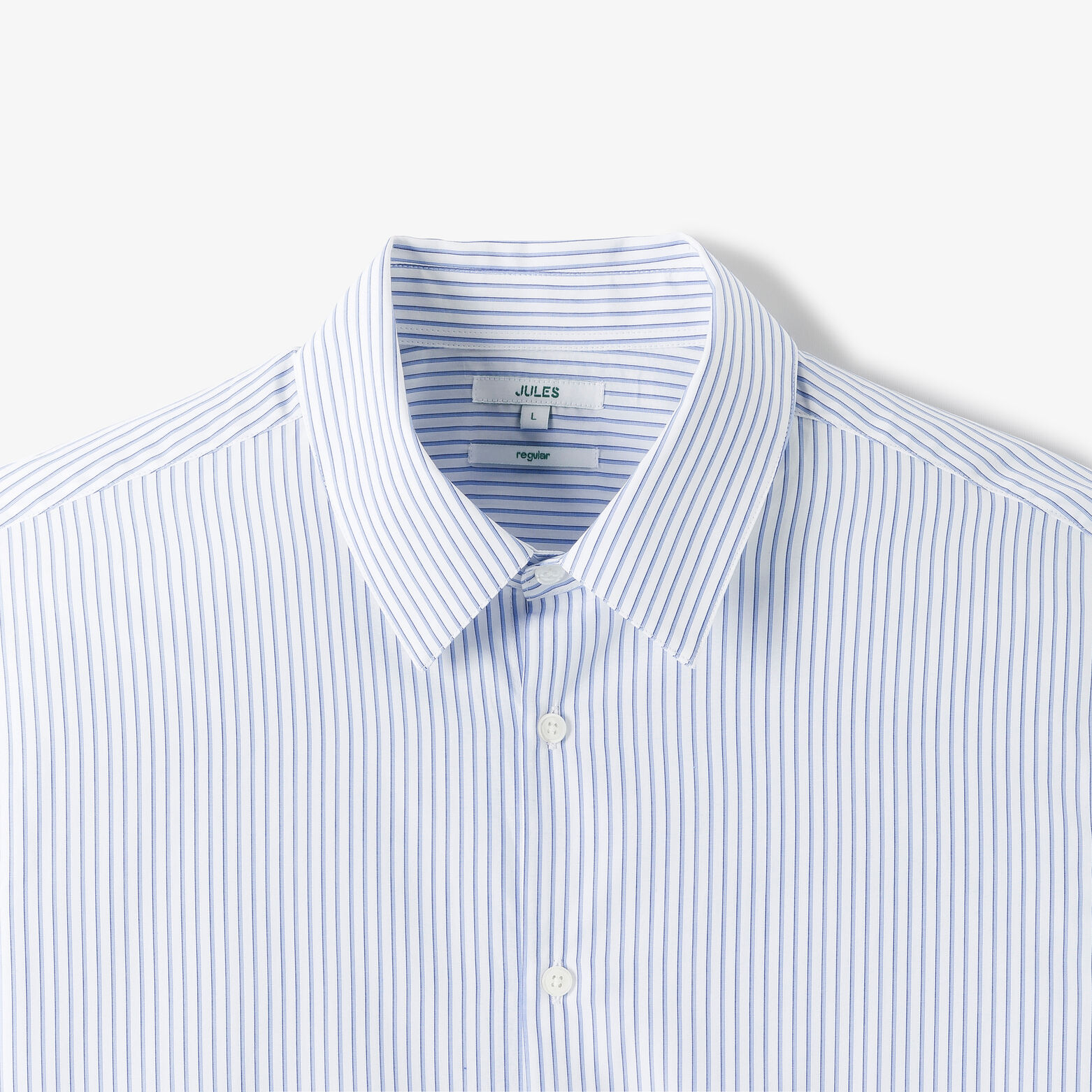 Chemise regular ray&eacute;e en coton