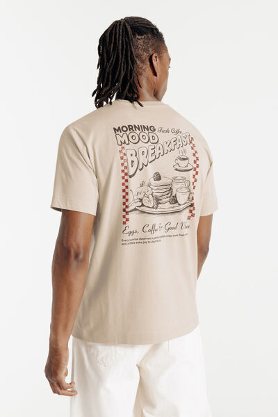 Tee shirt imprim&eacute; devant et dos food