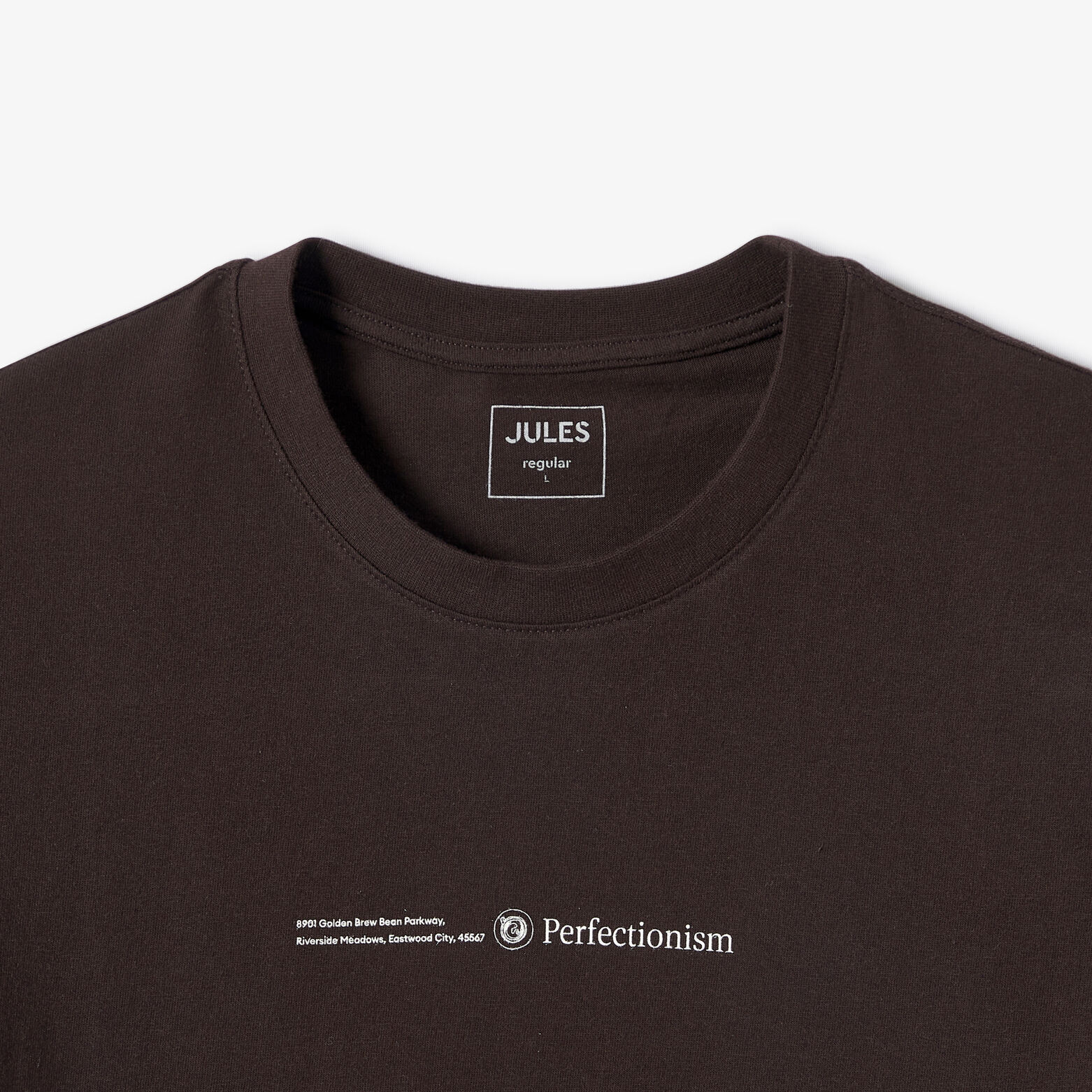 Tee shirt imprim&eacute; devant dos "caf&eacute;"