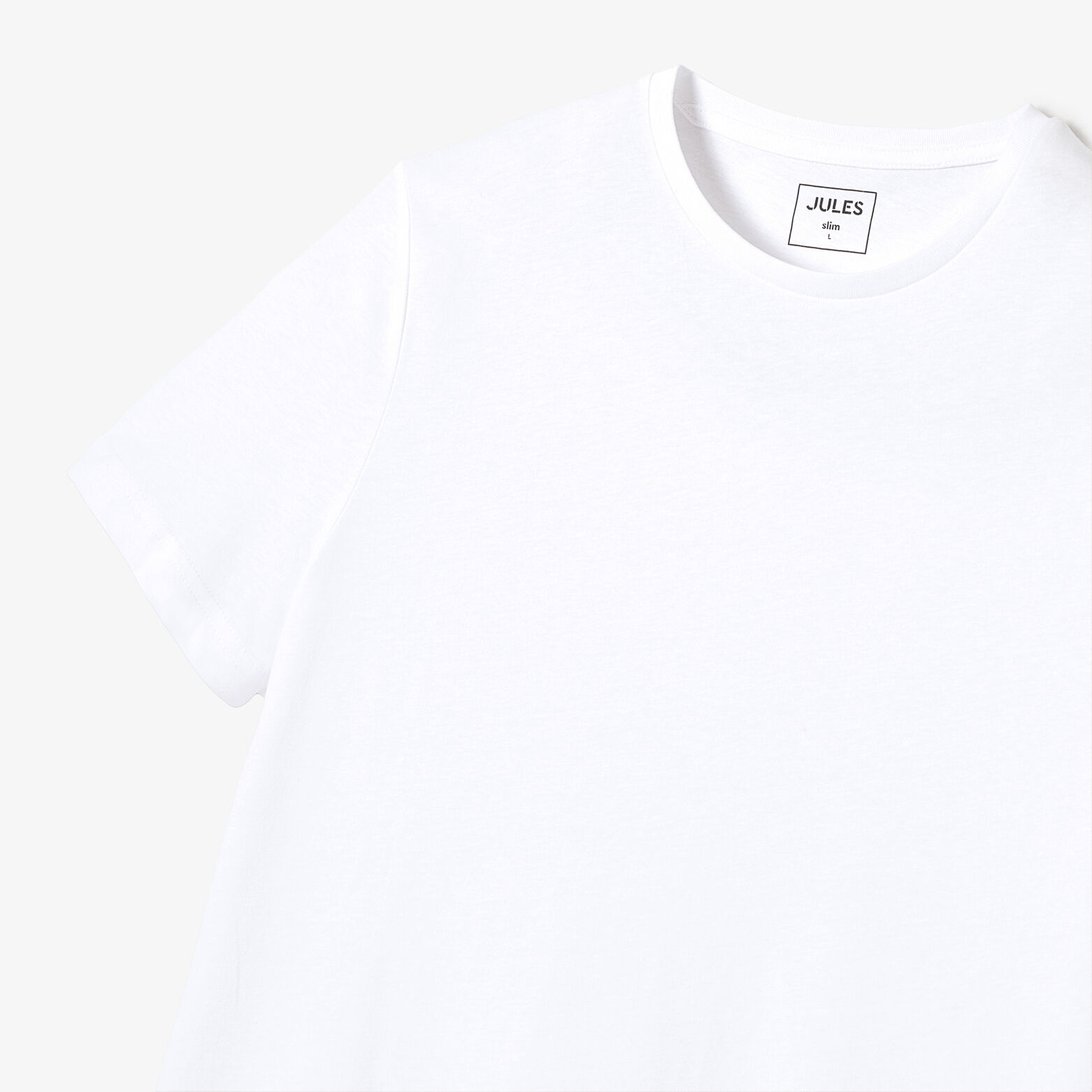 Tee shirt en coton col rond basique