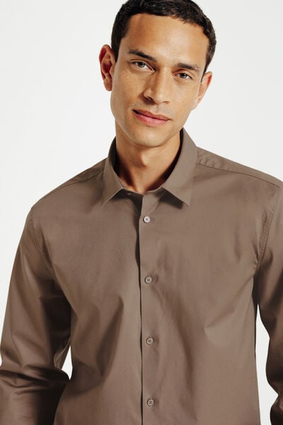 Chemise slim unie