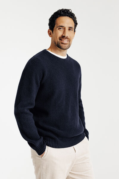 Pull m&eacute;rinos cachemire Made in France