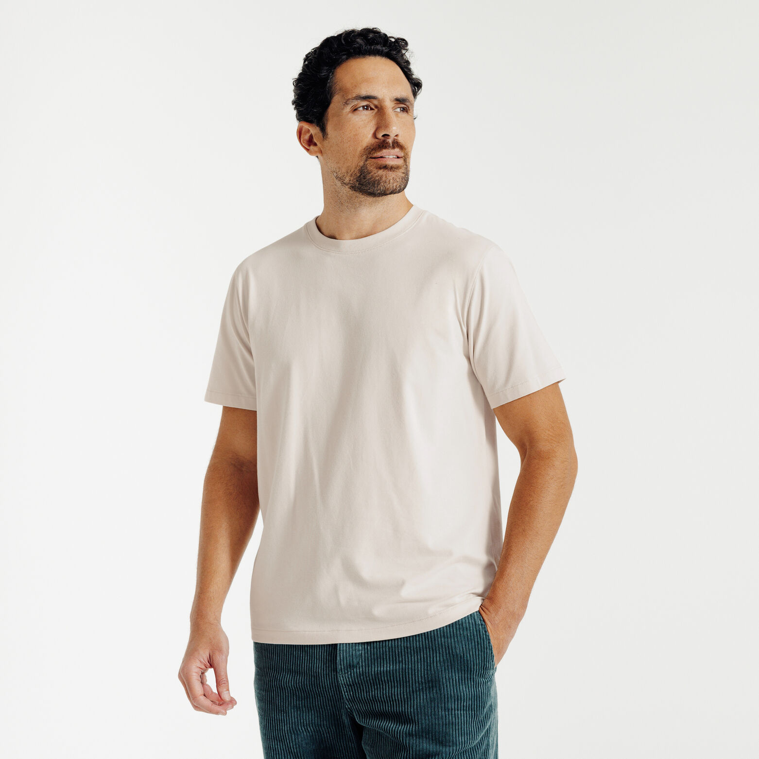 Tee shirt mati&egrave;re douce col rond