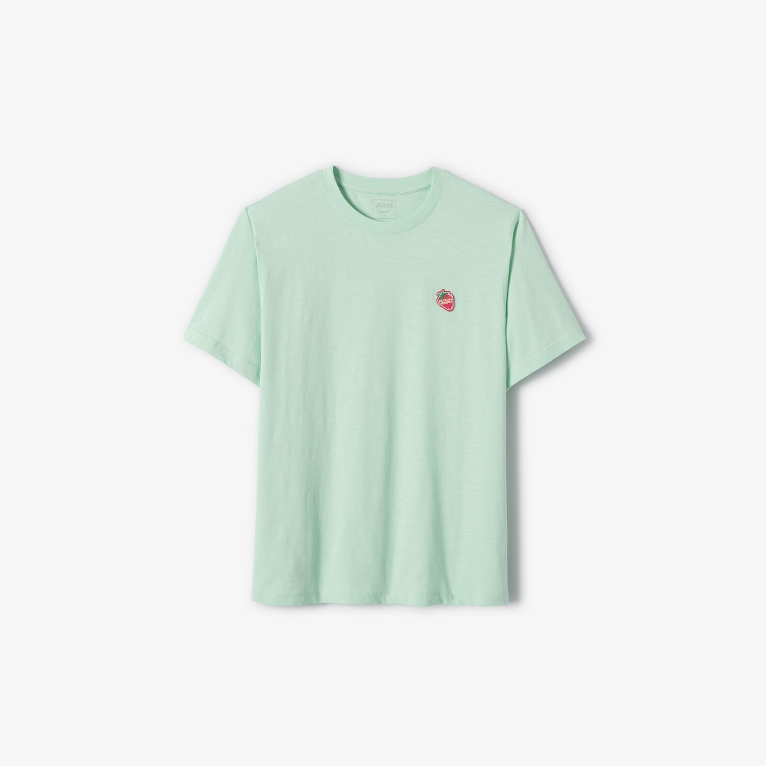 Tee shirt mati&egrave;re flamm&eacute;e broderie poitrine