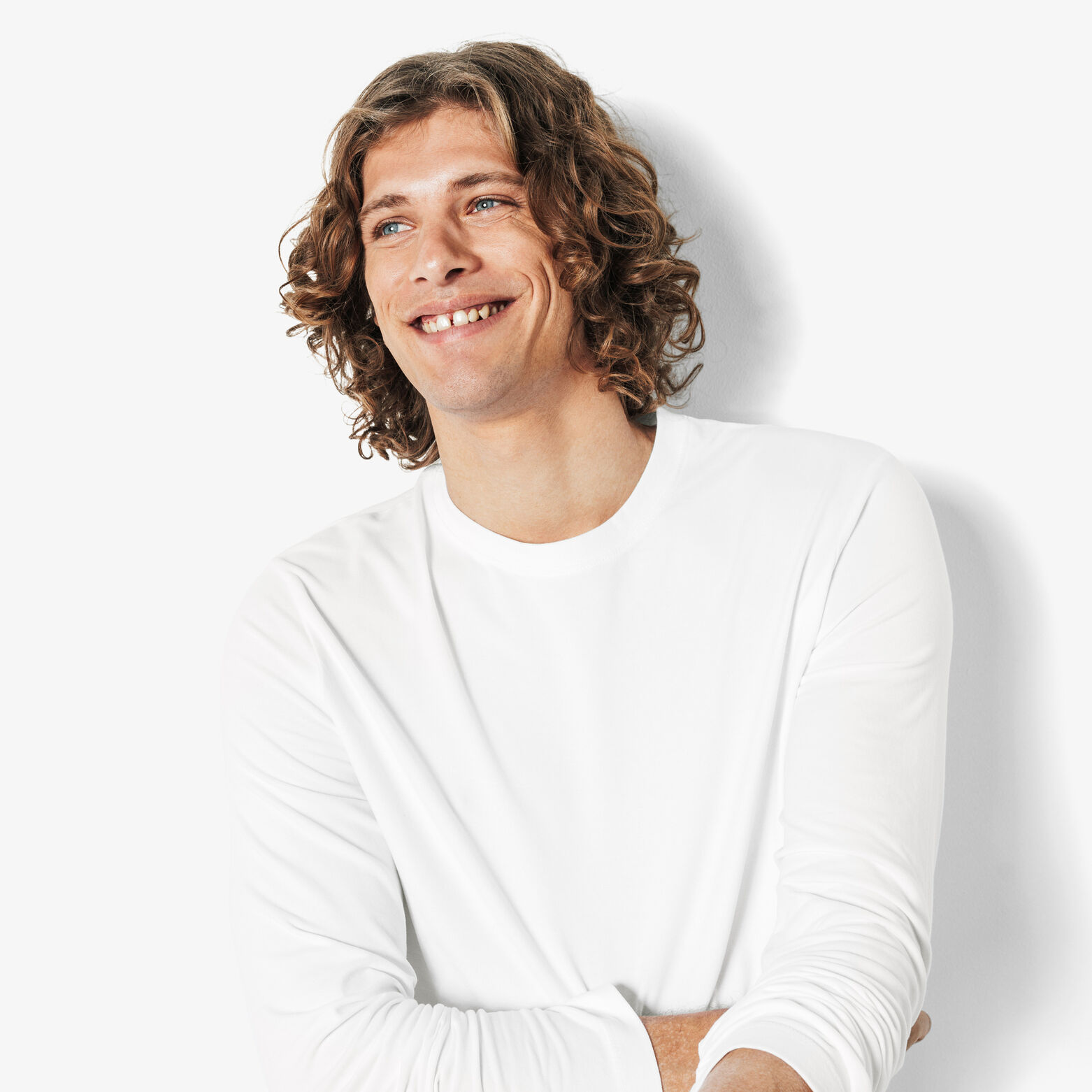 Tee shirt manches longues mati&egrave;re douce