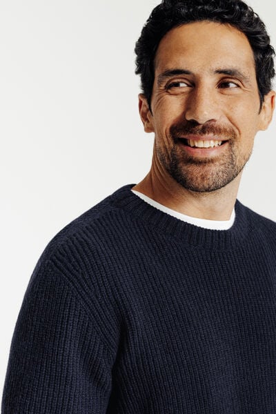 Pull m&eacute;rinos cachemire Made in France