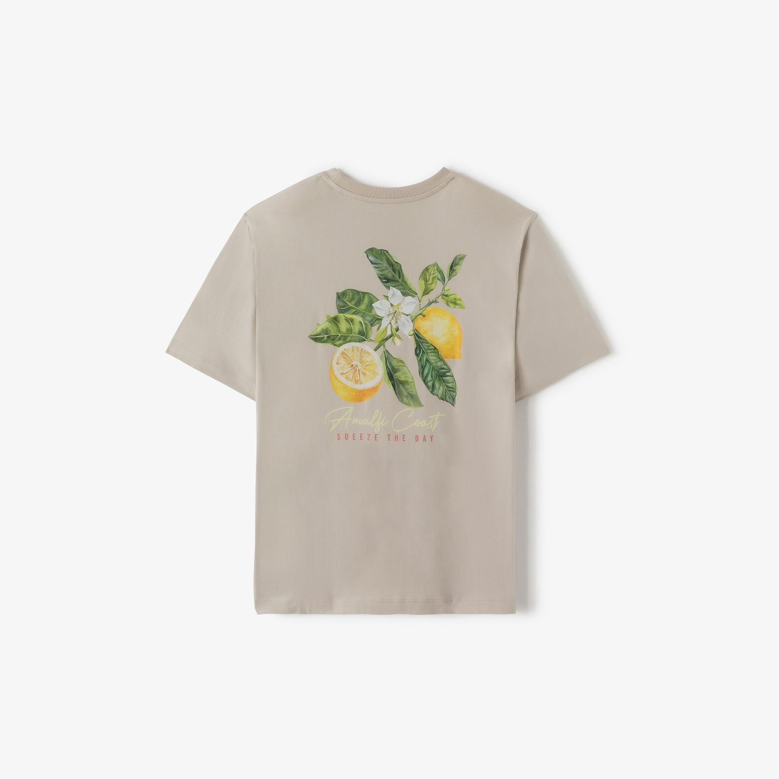 Tee shirt imprim&eacute; devant et dos citron