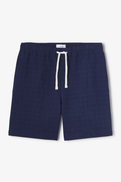 Bermuda taille &eacute;lastiqu&eacute;e uni