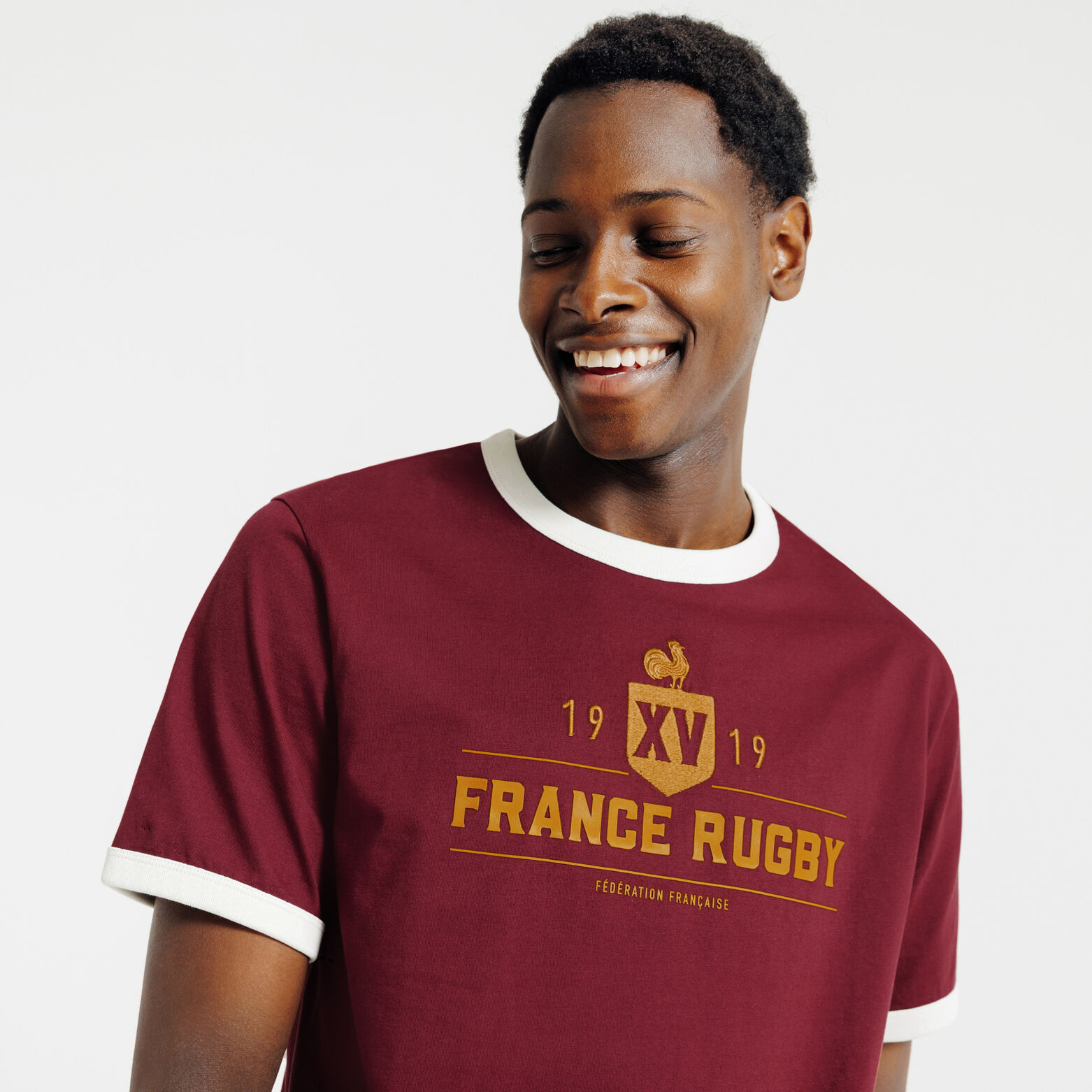 Tee shirt imprim&eacute; licence France Rugby