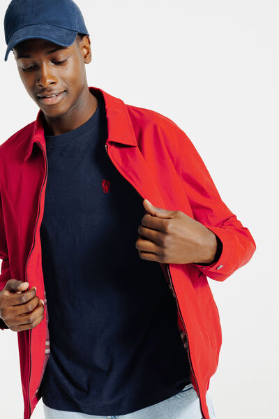 Tee shirt mati&egrave;re flamm&eacute;e broderie poitrine