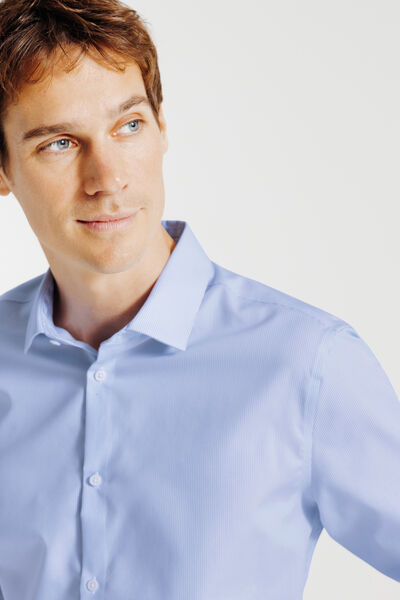 Chemise sans repassage ray&eacute;e slim