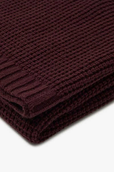 Echarpe unie en maille