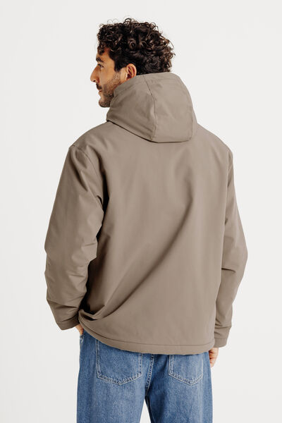 Blouson &agrave; capuche doubl&eacute; en sherpa