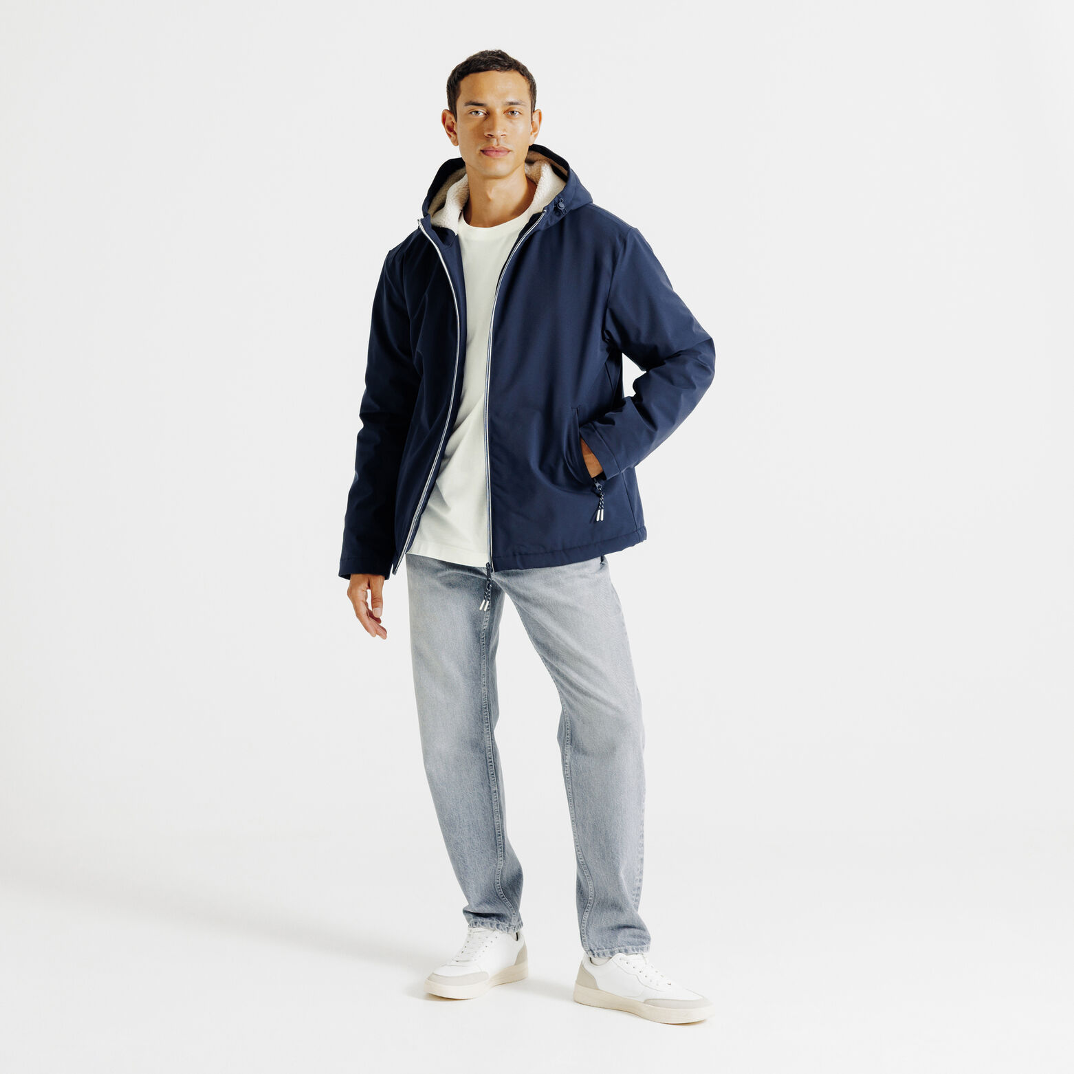 Tee shirt imprim&eacute; devant et dos &eacute;criture contrast&eacute;